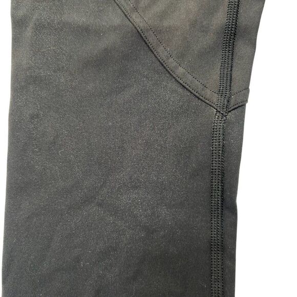 Lululemon Power Position High-Rise Tight 25" Inseam Black Matte Black Foil Sz 4 - Picture 3 of 7